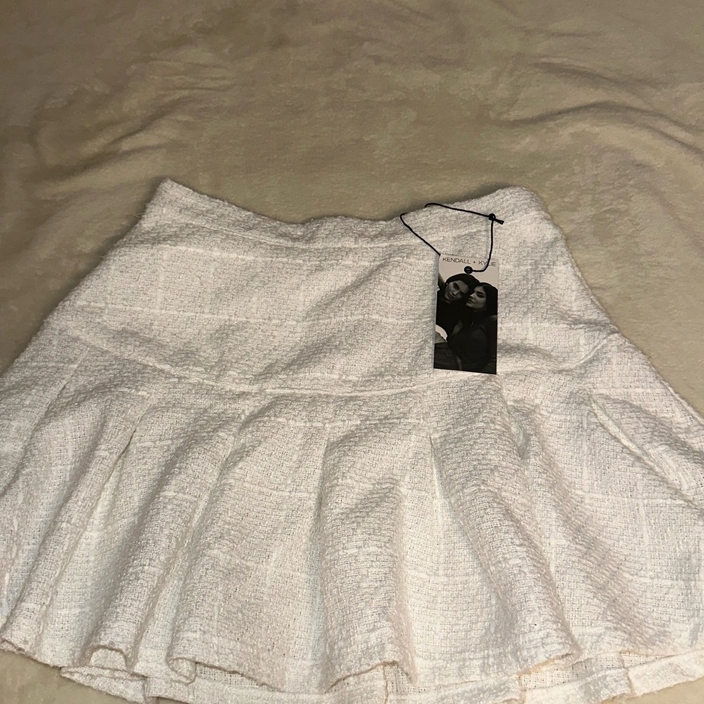 Kendall & Kylie Mini Tweed Pleated Skirt NWT
